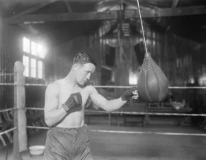 Famous boxers. Jarvis, who is to meet Genaro, the fly weight champion. October