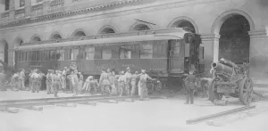 A Famous Carriage Railway carriage at the disposal of Marshal Foch during the War