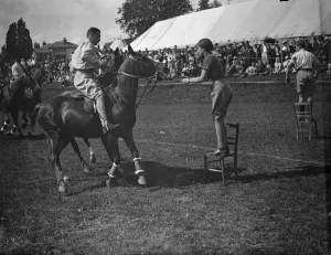 Press Prints: Fancy Dress Steeplechase at Haywards Heath ! Photo Shows : Wearing fancy costume