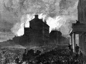 February 1874 The burning of the Pantechnicon building in Montcomb Street, Belgravia