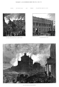 February 1874 The burning of the Pantechnicon building in Montcomb Street, Belgravia