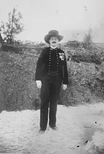 The festival of the Bretons in Brittany. The Vicomte de Saisy de Keromputy at the ceremony