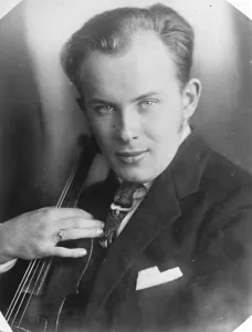 Celebrity Prints: To fiddle in London. Vasa Prihoda, Czechoslovakias most famous violinist