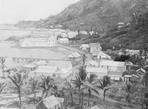 Fiji Island Levuka ( Ovalan Island ) showing the harbour 26 March 1920