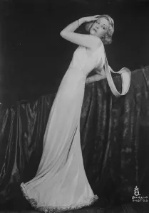 Film Star Prints: FIlming in Budapest. Miss Betty Stockfield photographed by Professor Angelo, while