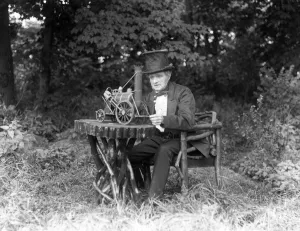 Actor Prints: Filming The Game of Life, a film about the first train invented by George Stephenson