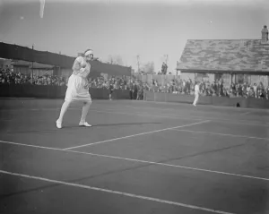 Framed Print : Final of the ladies singles at Magdalen Park, Wandsworth. Miss Thomas, the winner Framed Print : Final of the ladies singles at Magdalen Park, Wandsworth. Miss Thomas, the winner
