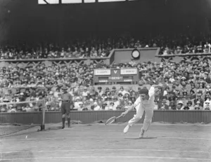 Final of the mens lawn tennis Championships. Borotra in play. 5 July 1924
