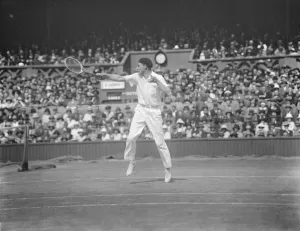 Framed Print : Final of the mens lawn tennis championships. Borotra defeated Lacoste in Framed Print : Final of the mens lawn tennis championships. Borotra defeated Lacoste in