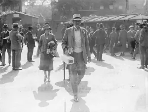 Final test match at the Oval. Lord Harris arriving at the Oval. 14 August 1926