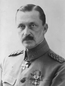 Finnish army chief to visit England. Gen Baron Carl Gustaf Mannerheim, Commander