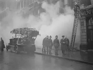 Smoke Prints: Fire in city danger zone. A district fire call was circulated when a fire broke