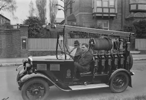 This fire engine invented by Richard Sansome is claimed to be the smallest fire engine