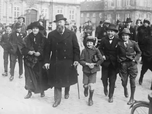 The First Danish Govenment Mr T Stauning, the new Danish Labour Premier, accompanied
