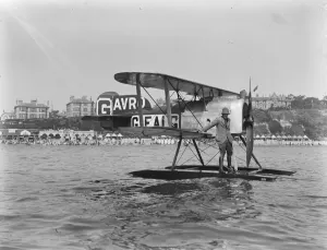 First International Seaplane Race at Bournemouth Captain Hammersley ( Great Britain