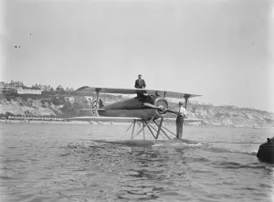 First International Seaplane Race at Bournemouth M Sadi Lecointe ( France ) on a