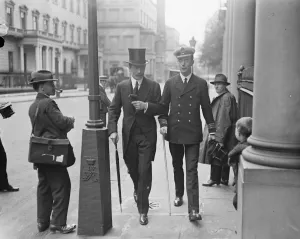 1910s Prints: First meeting of the air board. Sir Paul Harvey ( sec ) with Commander Groves