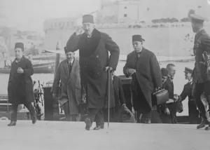 First photograph of the Sultan and his son at Malta The Sultan Mohammed VI of Turkey