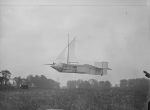 Flying Prints: First picture of the English monoplane glider in flight at Bishops Stortford