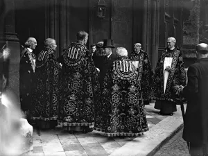 Religious Prints: For the first time in 200 years the King attended the distribution of Maundy money