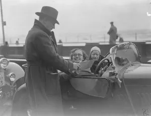 Press Prints: First women home in RAC rally. Competitors arrive at Hastings. After spending two days