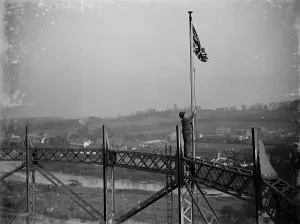 Union Jack Prints: Flag on gasometer. 1934