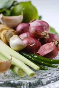 Flavouring ingredients for Thai green curry credit: Marie-Louise Avery / thePictureKitchen
