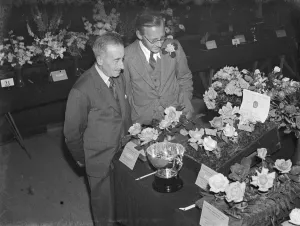 Plants Prints: The Flower Show in Orpington, Kent. 1939