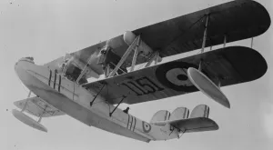 Air And Flying Machine Prints: Flying boat. Ex Kings flight from his capital. The Vickers Victoria about to