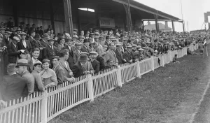 Soccer Prints: Football crowd, Dartford. 1935