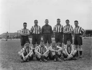 Footballers at Dartford. 1936