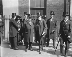 Aristocrats Prints: The founder of Empire Day. Earl Meath, the founder of Empire Day, waiting for