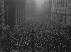Fourteenth anniversary of the Armistice celebrated in London. The fourteenth anniversary