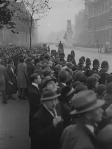 Fourteenth anniversary of the Armistice celebrated in London. The fourteenth anniversary