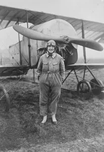 Frances lady aviator Mme Maryze, who has just been granted a pilot certificate in France