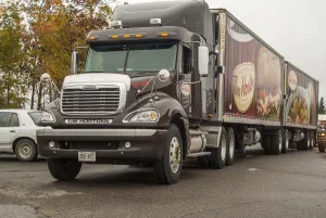 Artic Prints: A freightliner 6x4 artic unit, hauling for the Canadian icon, Tim Hortons coffee