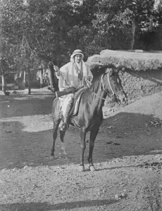 The French reverse in Syria. A typical Bedouin Sheikh from the desert round Hauran