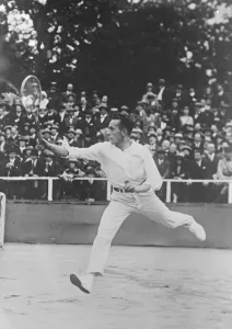 French Tennis Champion N Cochet the French Champion playing in the gentlemans singles