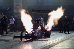 Top Fuel Night Session Euro Finals 2014 Santa Pod Raceway Podington, nr Wellingborough