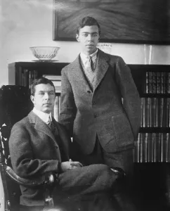 Posed Prints: Two future Kings of Sweden. The Crown Prince with his eldest son, Prince Gustav Adolf