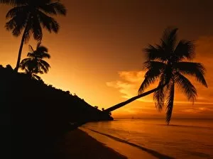 Water Collection: Galley Bay, on the island of Antigua - West Indies. Sunset. This picture is a
