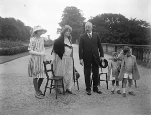 The garden party at Chatsworth House in connection with the wedding of Lady Rachel Cavendish