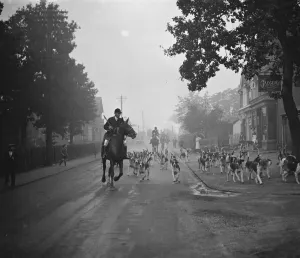 The Garth pack passing through Wellington college village 9 October 1927
