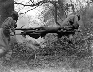 Gas Attack by Air. The famous Chislehurst Caves formed the scene of action for