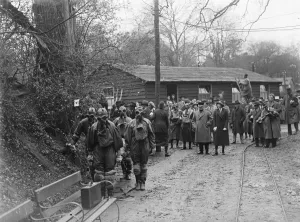 Gas demonstration, in Chislehurst. 1935