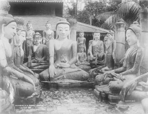 The Gaudamas in the Shwe Dagon Pagoda. One of the remarkable sights that will be