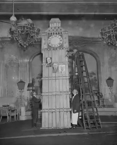 Hotel Prints: General election, October 1924 How results were announced at the Savoy 27 October