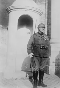 General on Sentry Duty General Bronsetti who has joined the new Italian defence