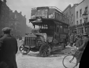 Damaged Prints: The General Strike A motor bus casualty