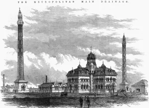 General view of the Abbey Mills Pumping Station at West Ham, near Stratford at the Bow